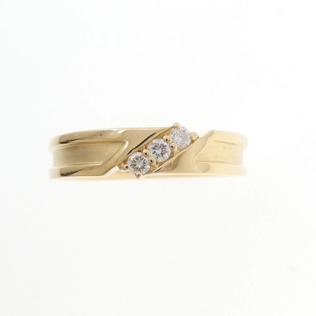 K18YG DIAMOND RING - 2