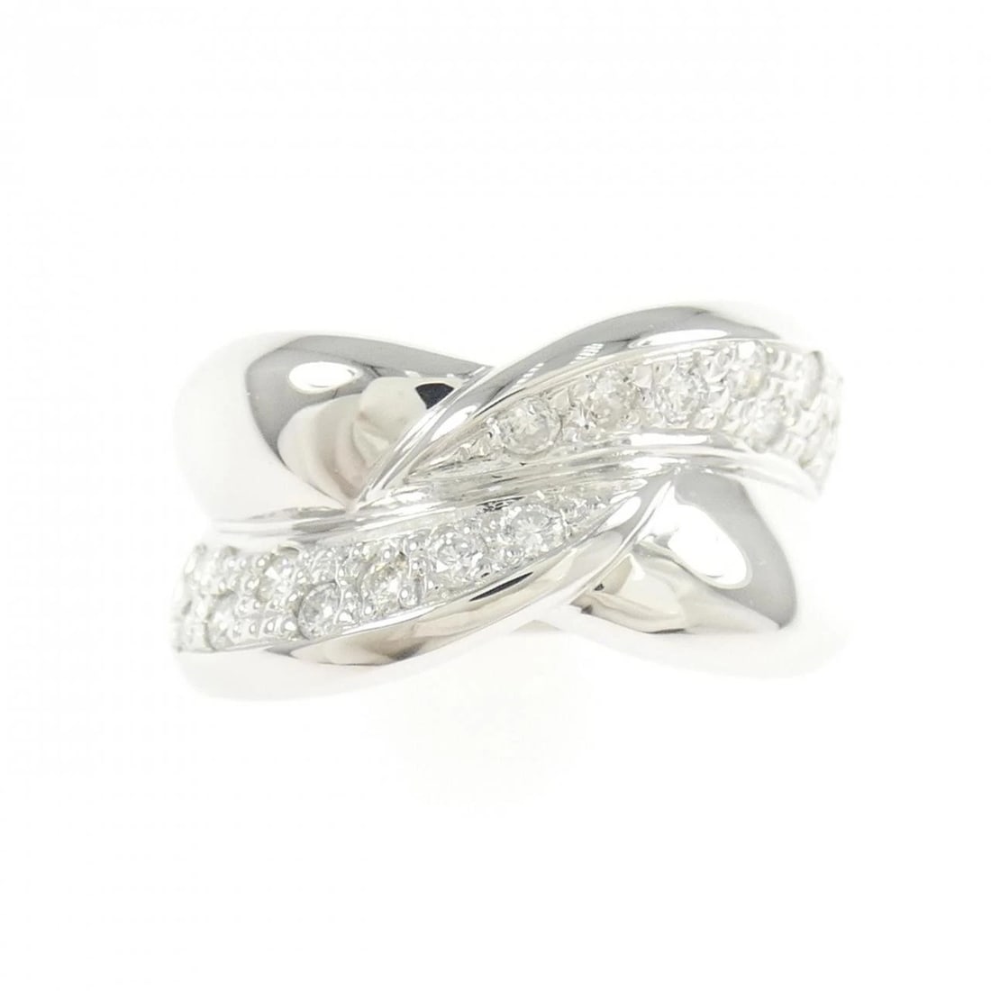 K18WG DIAMOND RING - 2