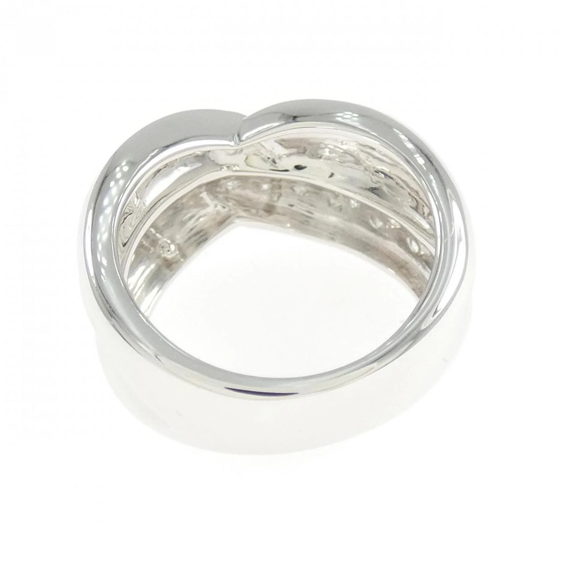 K18WG DIAMOND RING - 3