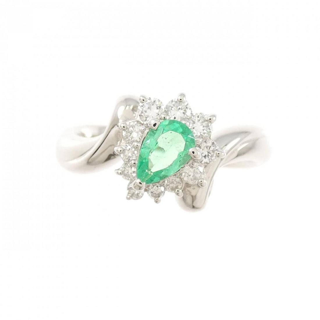 PT900 EMERALD RING - 2