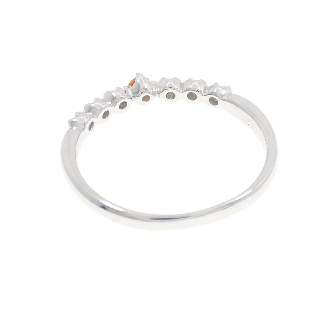 K18WG GARNET RING - 2