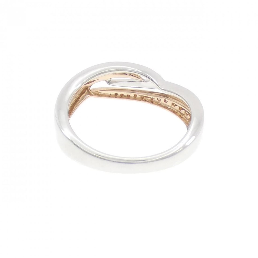 PT950/K18PG DIAMOND RING - 3