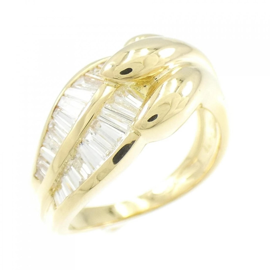 750YG DIAMOND RING: 750YG Diamond Ring Brand: Unbranded Type: Diamond ring Material: 750 yellow gold, Color: yellow gold Size: US 8.5 Accessories: None Accessories Notice: When purchasing pre-owned goods, please
