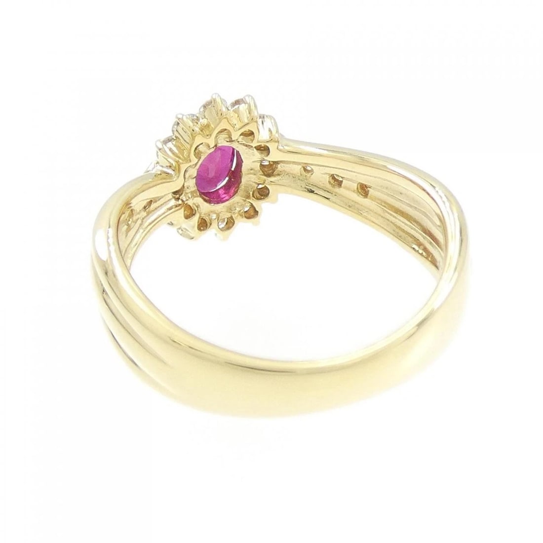 18K YELLOW GOLD RUBY RING - 2