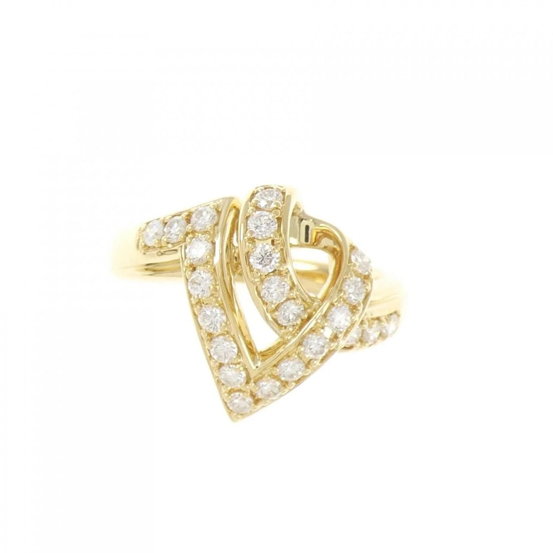 K18YG DIAMOND RING - 2