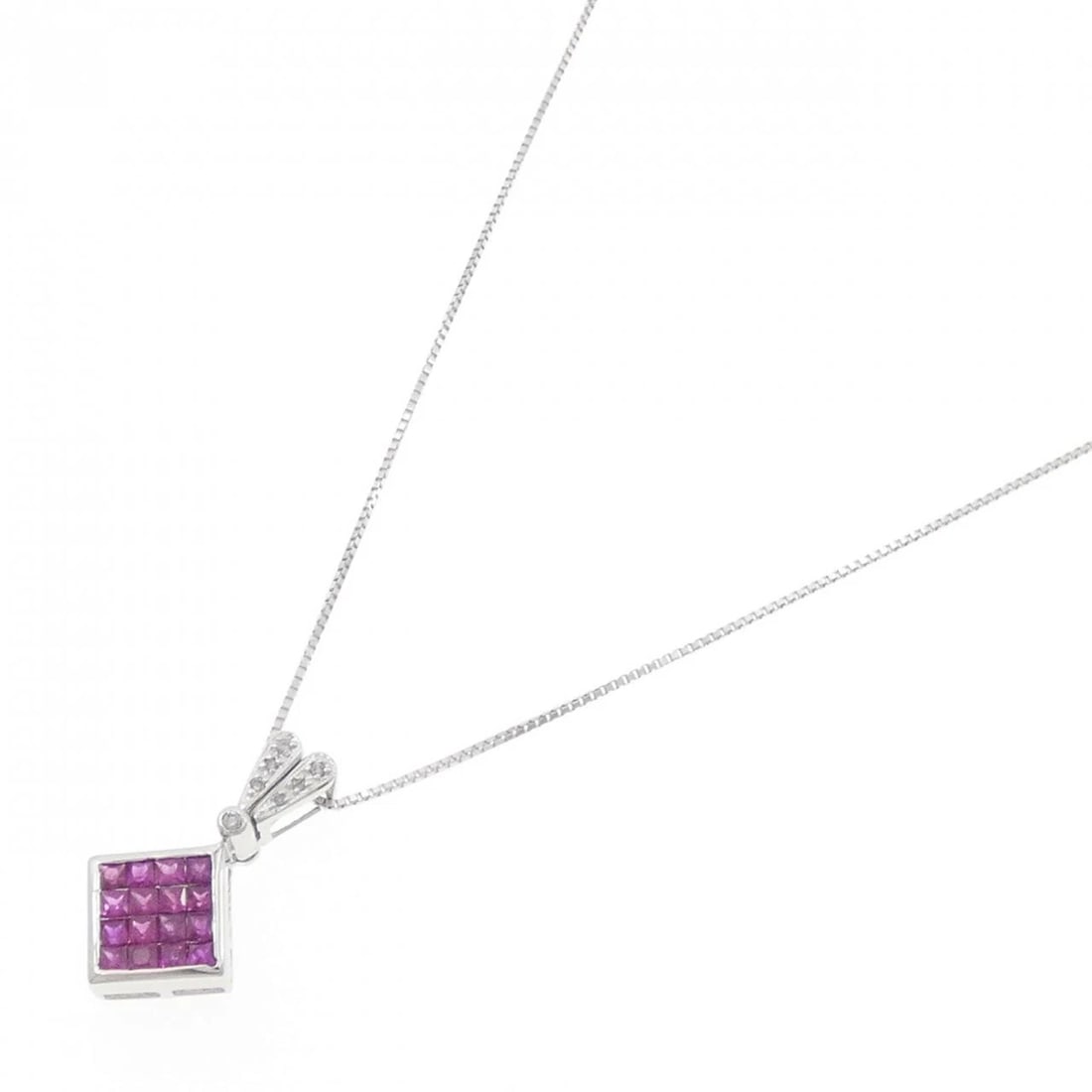 K18WG 2WAY RUBY NECKLACE - 2