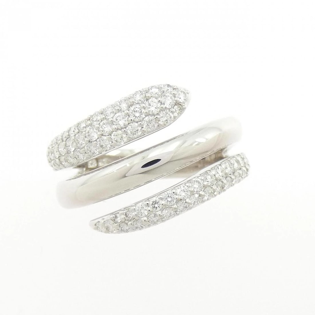 K18WG DIAMOND RING - 2