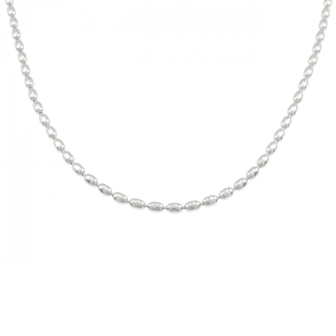 PT850 CHAIN NECKLACE: PT850 Chain Necklace Brand: Unbranded Type: Necklace Material: Platinum850, Color: NONE Size: 45cm Actual Size Chain maximum width approx.: 1.8mm Accessories: None Accessories Notice: When
