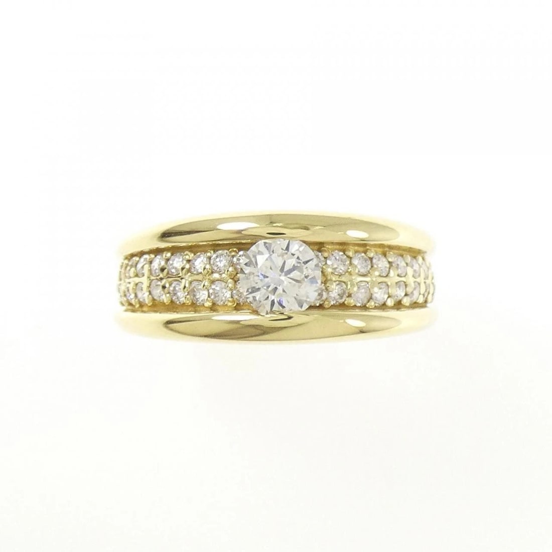 K18YG DIAMOND RING - 2