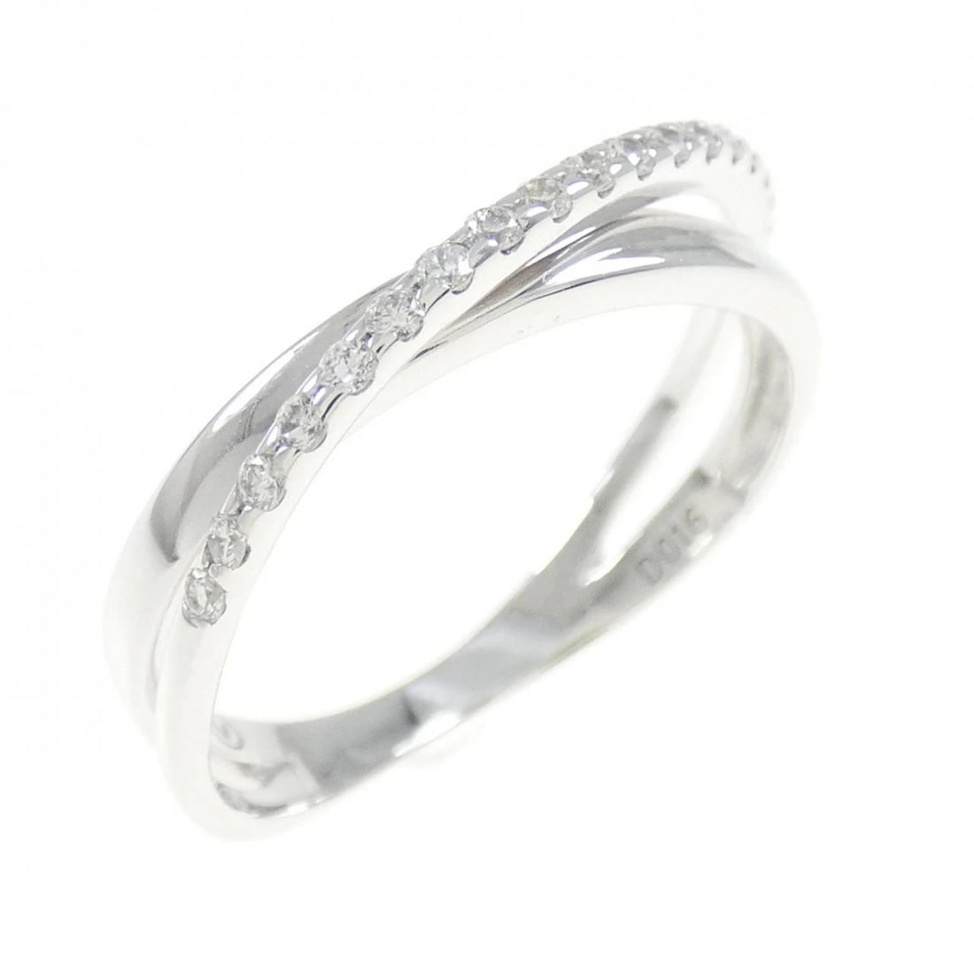 K18WG DIAMOND RING: K18WG Diamond Ring Brand: Unbranded Type: Diamond Ring Material: K18 white gold, Color: white gold Size: US 6 1/4 Accessories: None Accessories Notice: When purchasing pre-owned goods, please