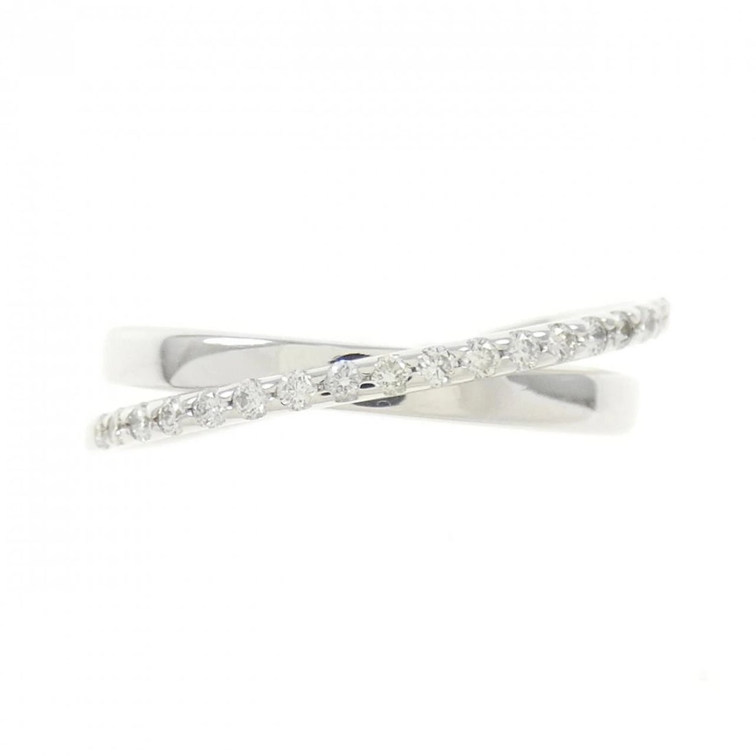 K18WG DIAMOND RING - 2