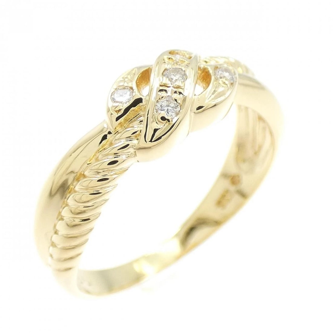 K18YG DIAMOND RING: K18YG Diamond Ring Brand: Unbranded Type: Diamond Ring Material: K18 yellow gold, Color: yellow gold Size: US 6 1/4 Accessories: None Accessories Notice: When purchasing pre-owned goods,