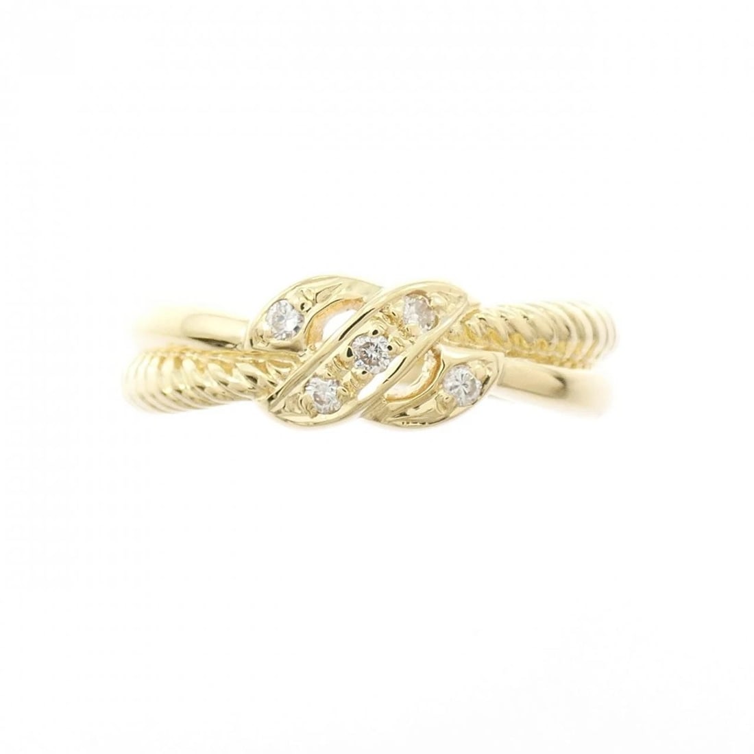 K18YG DIAMOND RING - 2