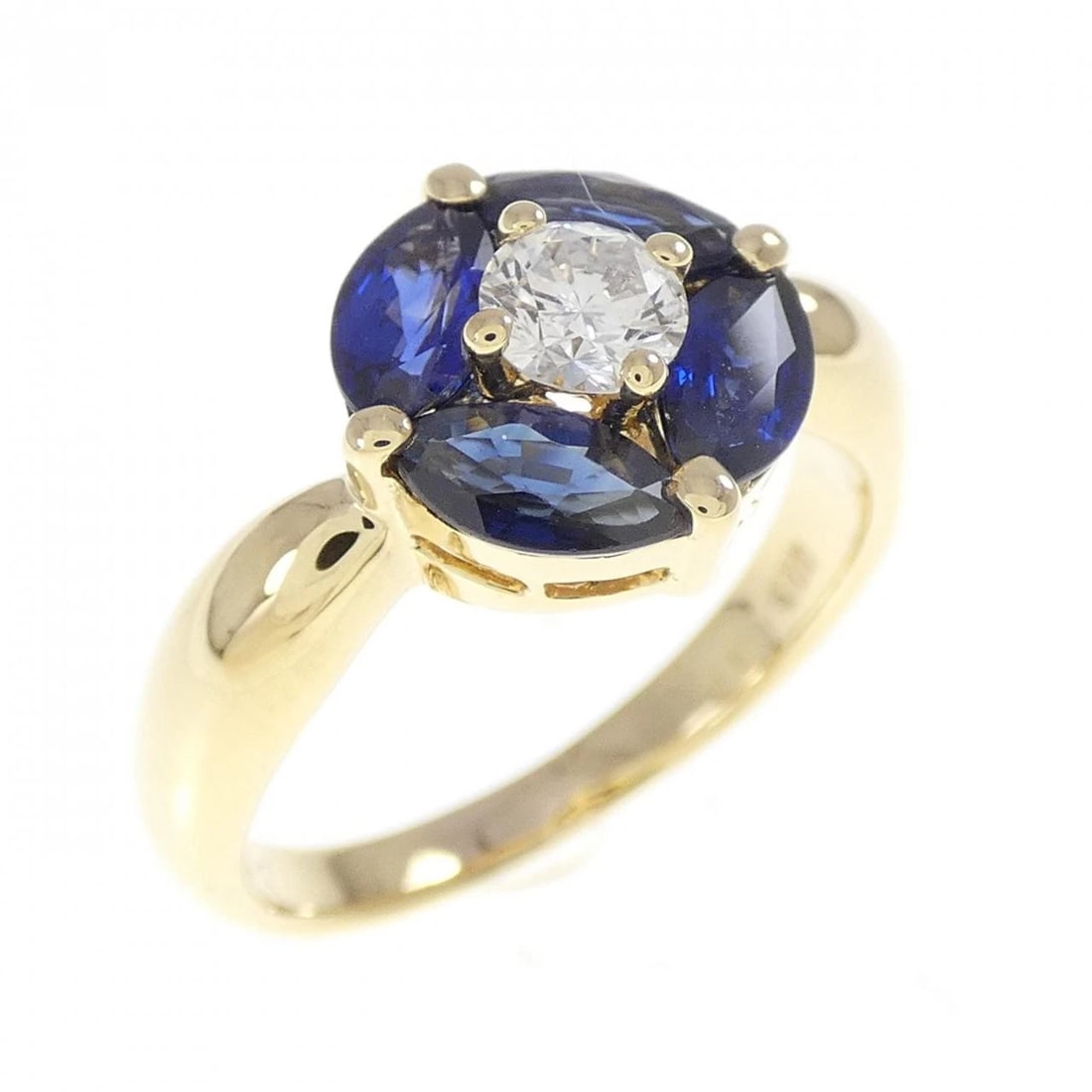 K18YG SAPPHIRE RING: K18YG Sapphire Ring Brand: Unbranded Type: Sapphire Ring Material: K18 yellow gold, Color: yellow gold Size: US 6 1/4 Accessories: None Accessories Notice: When purchasing pre-owned goods,