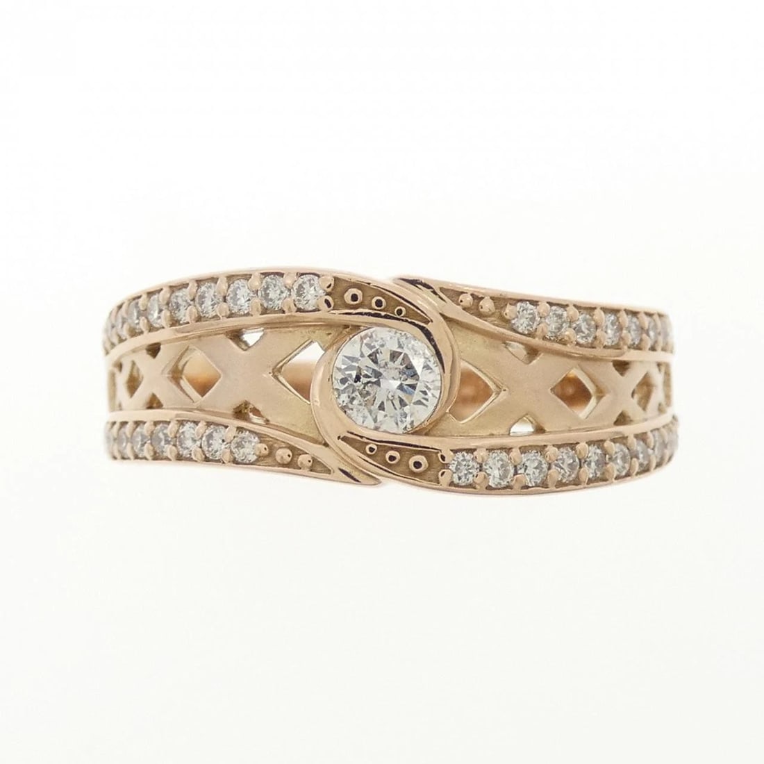 K18PG DIAMOND RING - 2
