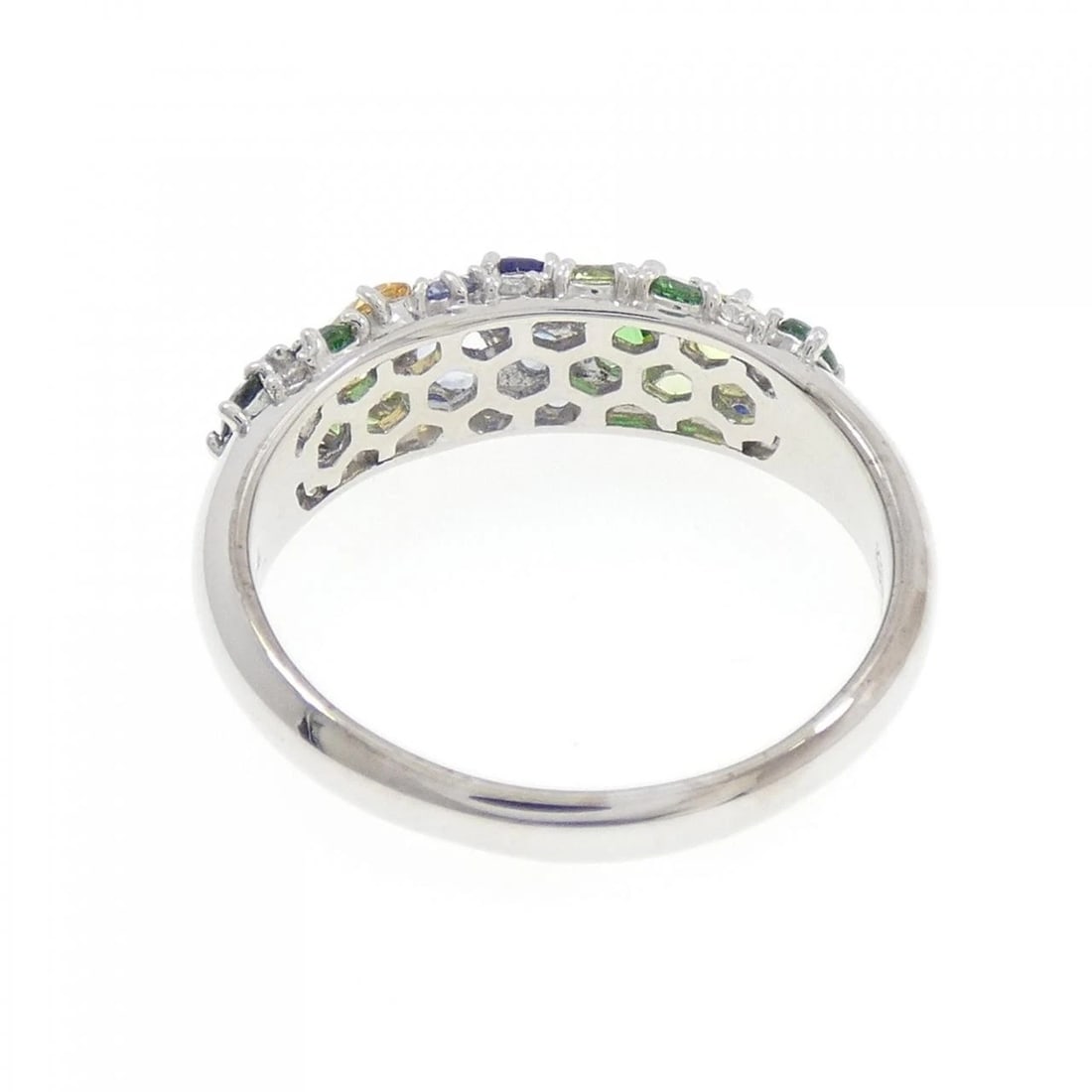 K18WG COLOR STONE RING - 3