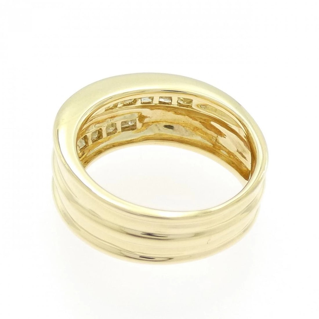 K18YG DIAMOND RING - 3