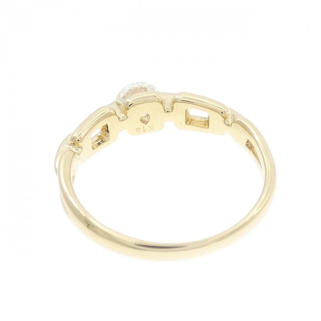 K18YG DIAMOND RING - 3