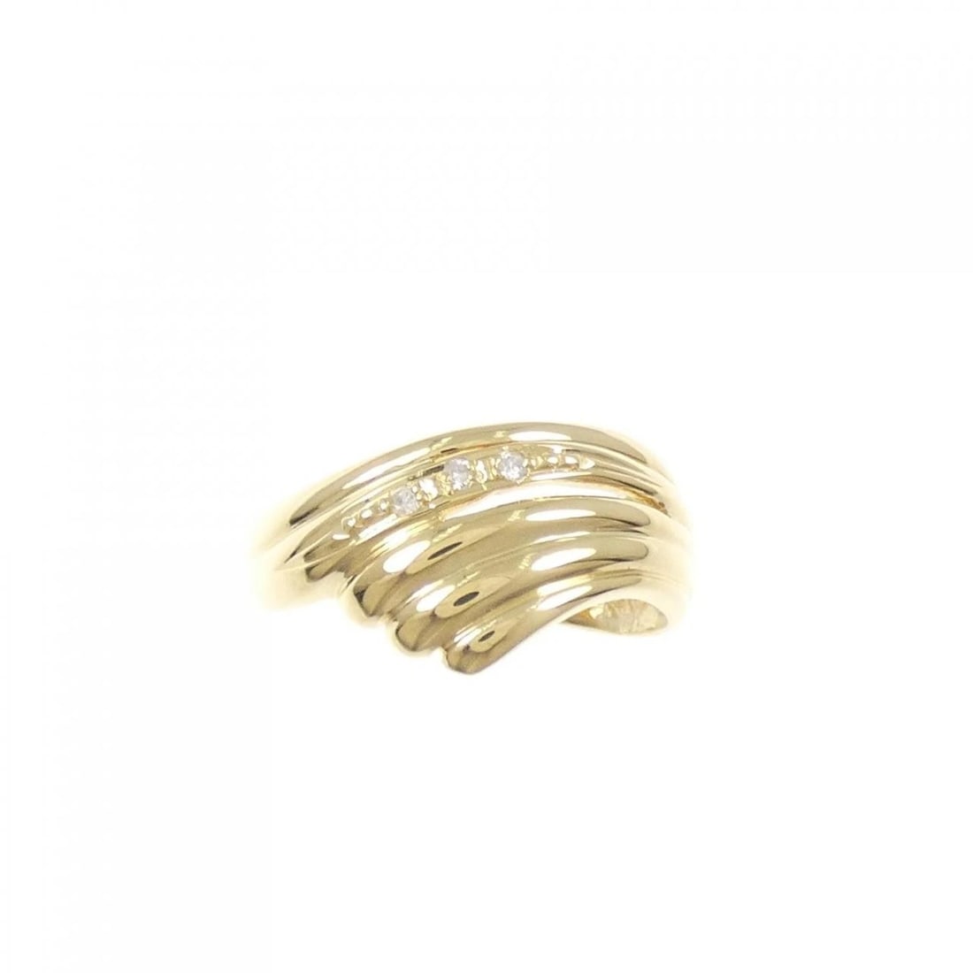 K18YG DIAMOND RING - 2