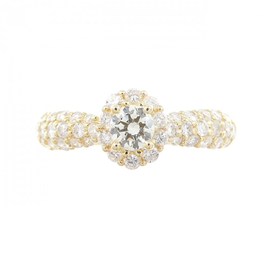 K18YG DIAMOND RING - 2