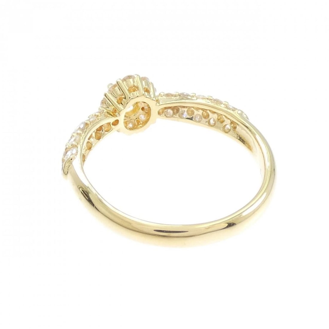 K18YG DIAMOND RING - 3