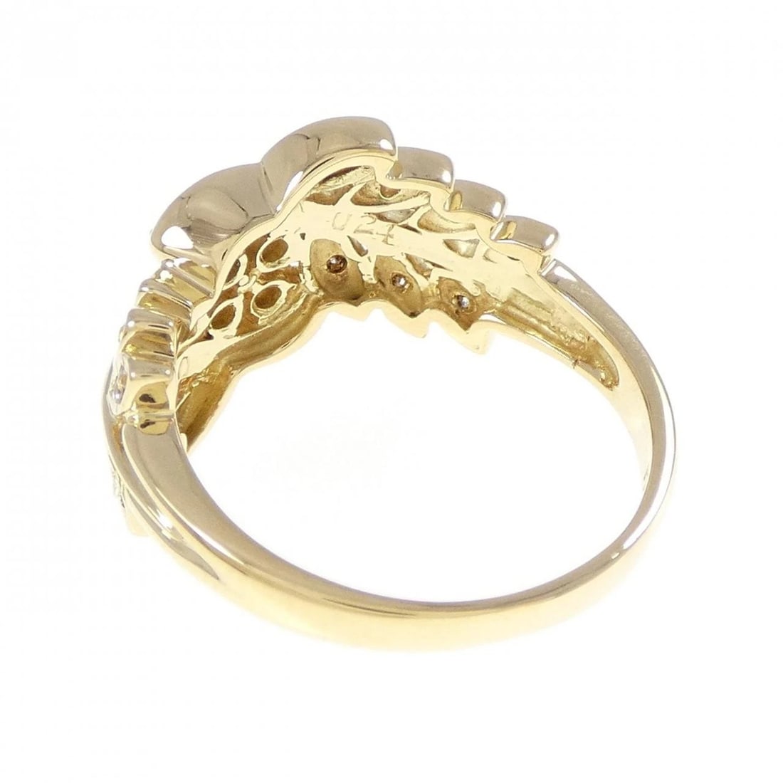 K18YG DIAMOND RING - 3