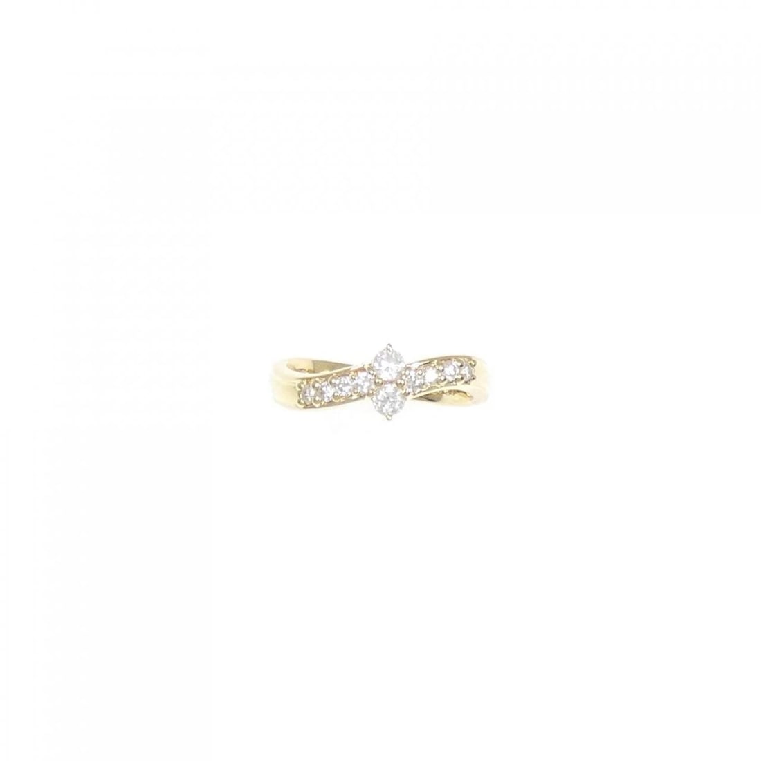 K18YG DIAMOND RING - 2