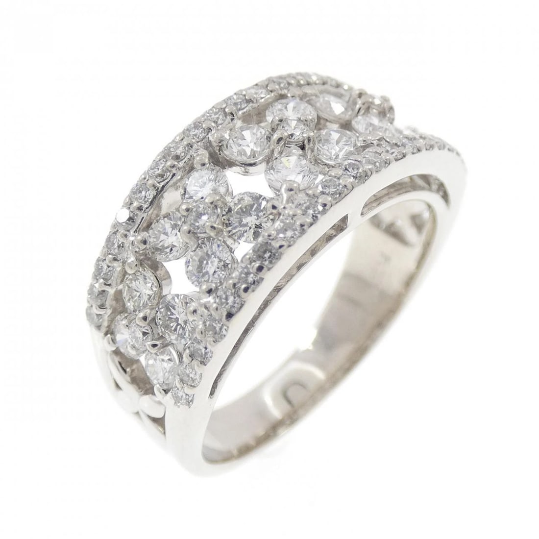PT900 DIAMOND RING: PT900 Diamond Ring Brand: Unbranded Type: Diamond ring Material: Platinum900, Color: Platinum Size: US 8.5 Accessories: None Accessories Notice: When purchasing pre-owned goods, please ref
