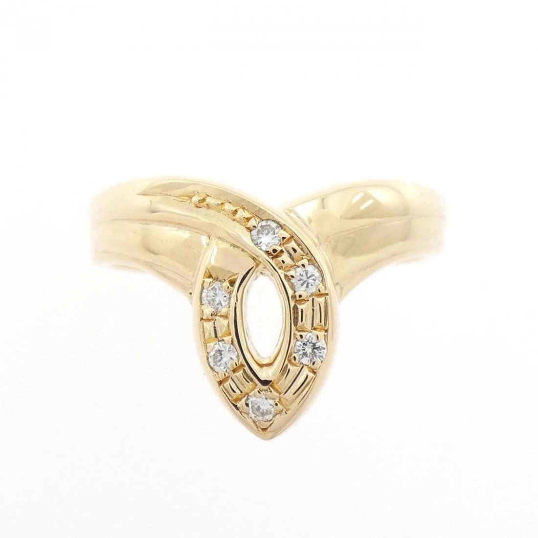 K18YG DIAMOND RING - 2