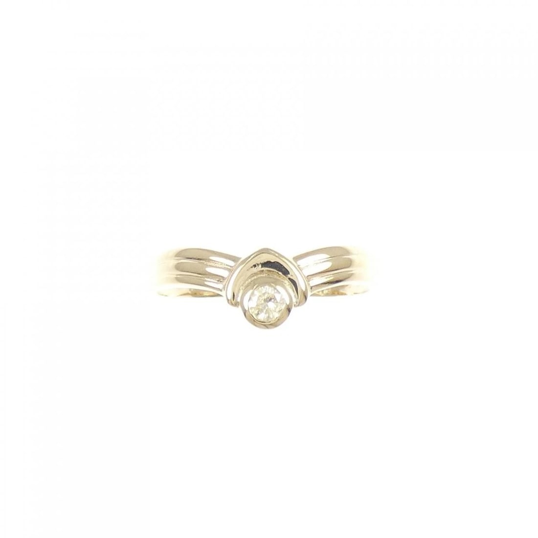 K18YG DIAMOND RING - 2