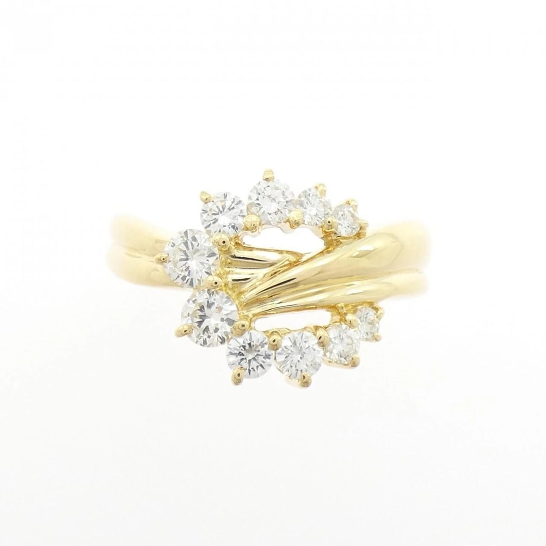 K18YG DIAMOND RING - 2