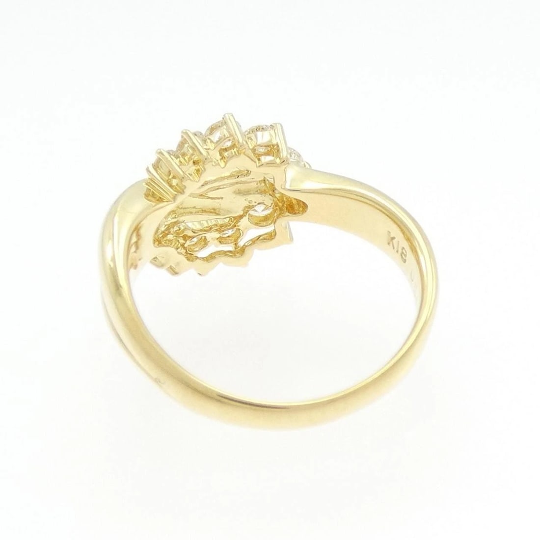 K18YG DIAMOND RING - 3