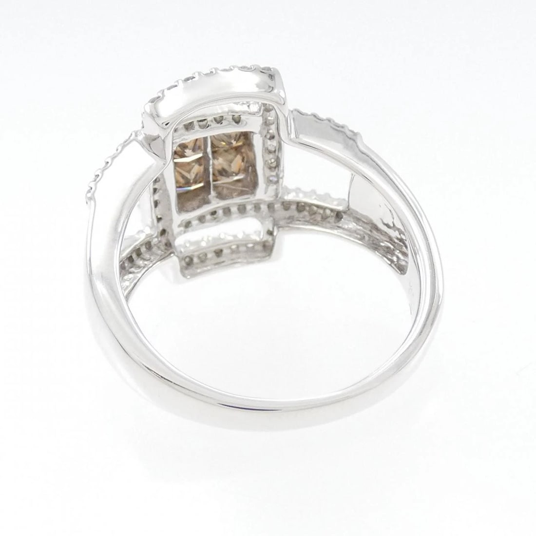 K18WG DIAMOND RING - 3