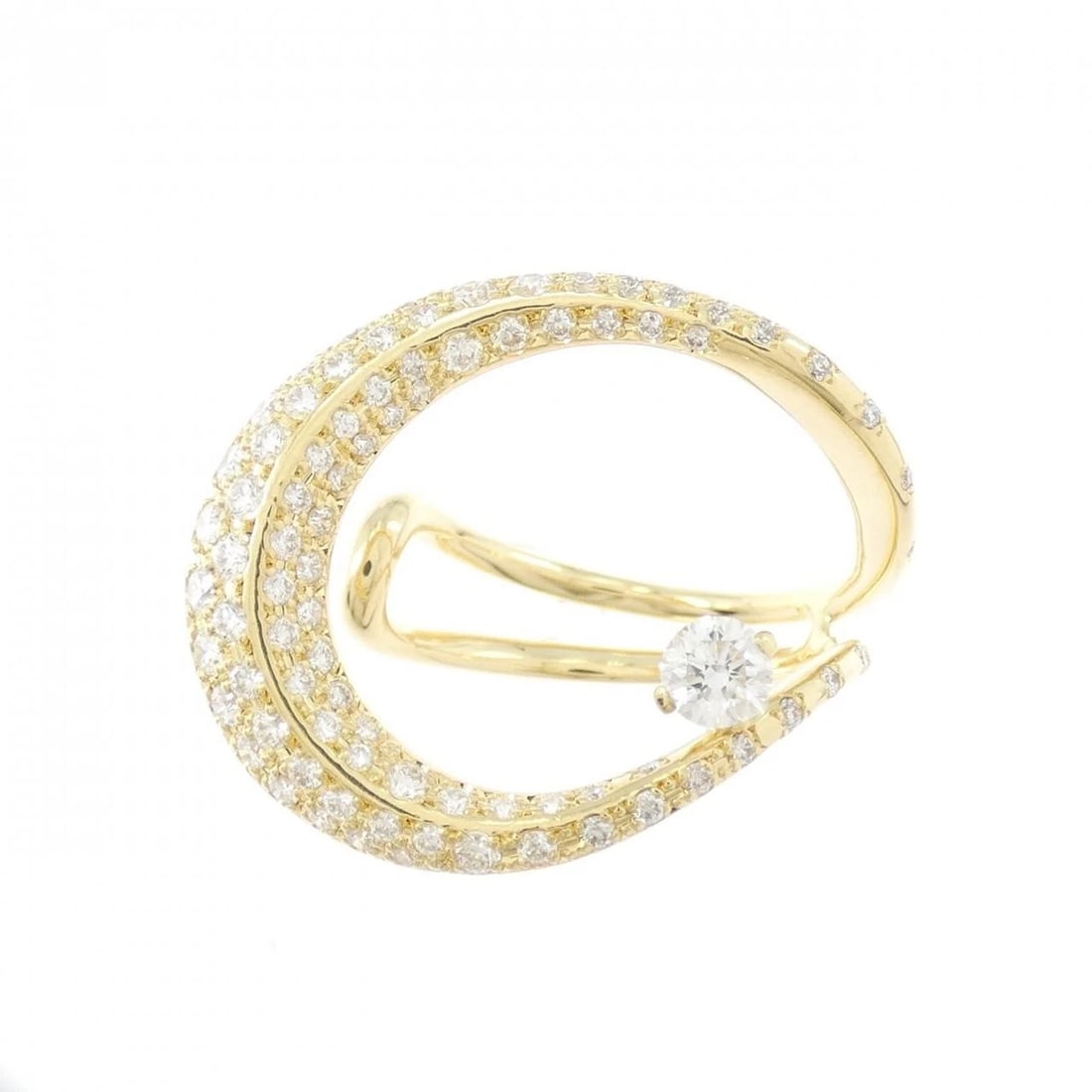 K18YG DIAMOND RING - 2