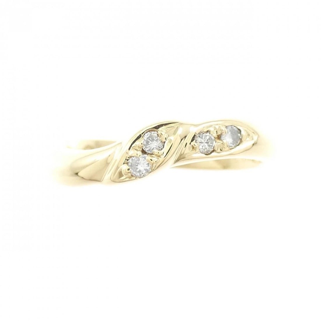 K18YG DIAMOND RING - 2