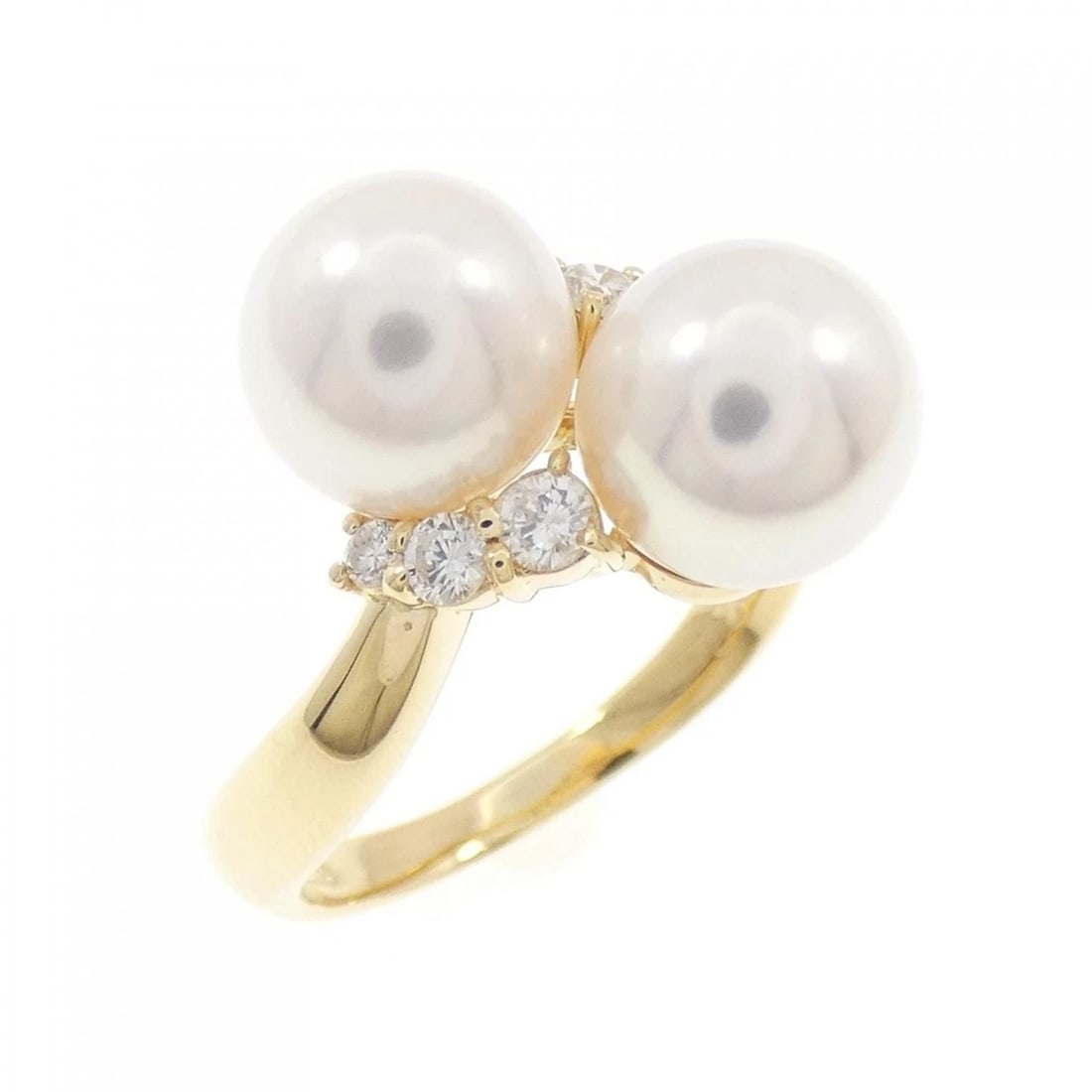K18YG AKOYA PEARL RING: K18YG Akoya pearl ring Brand: Unbranded Type: Akoya Pearl Ring Material: K18 yellow gold, Color: yellow gold Size: US 6 1/2 Accessories: None Accessories Notice: When purchasing pre-owned
