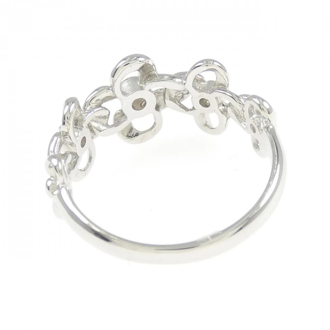 PT950 FLOWER DIAMOND RING - 3