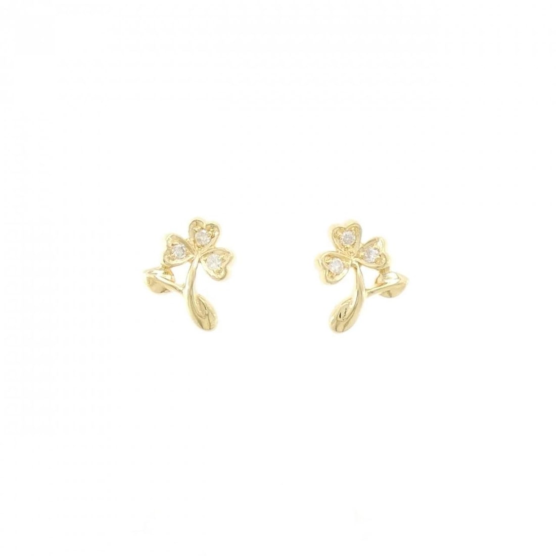 18KYG DIAMOND PIERCE: 18KYG Diamond Pierce Brand: Unbranded Type: Diamond Pierce/Earring Material: 18k yellow gold, Color: yellow gold Size: Actual Size Approx. height x width: 11.4mm x 9.8mm Accessories: None