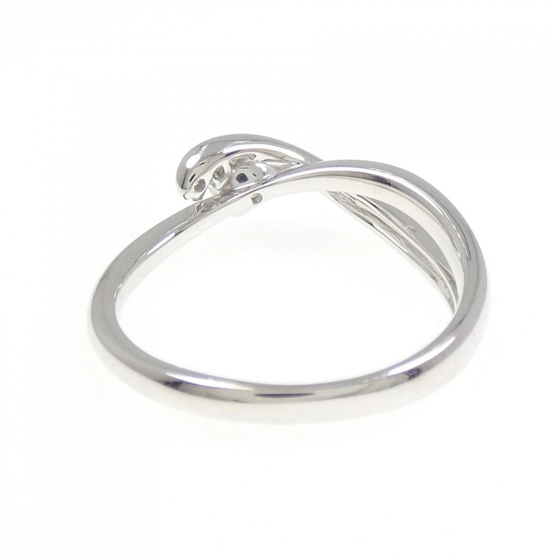 K18WG DIAMOND RING - 2
