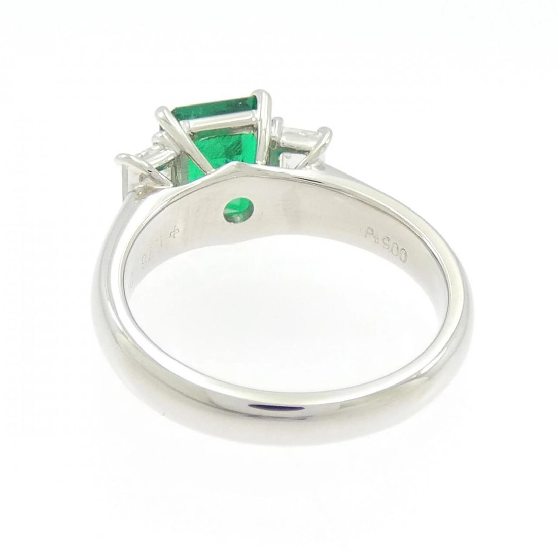 PT900 EMERALD RING - 3