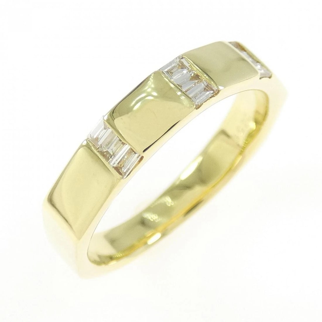 K18YG DIAMOND RING: K18YG Diamond Ring Brand: Unbranded Type: Diamond Ring Material: K18 yellow gold, Color: yellow gold Size: US 7 Accessories: None Accessories Notice: When purchasing pre-owned goods, please