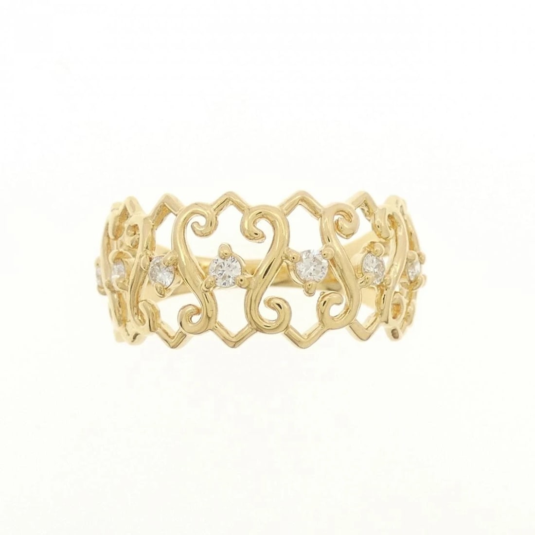 K18YG DIAMOND RING - 2