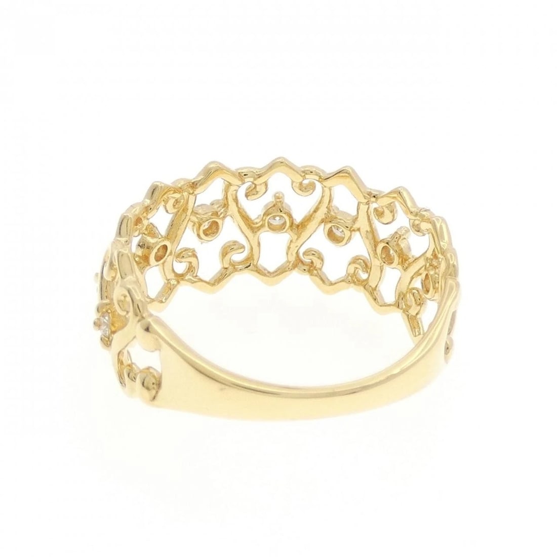 K18YG DIAMOND RING - 3
