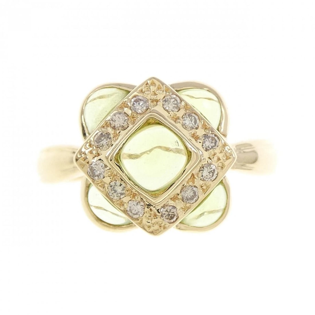 K18YG PERIDOT RING - 2