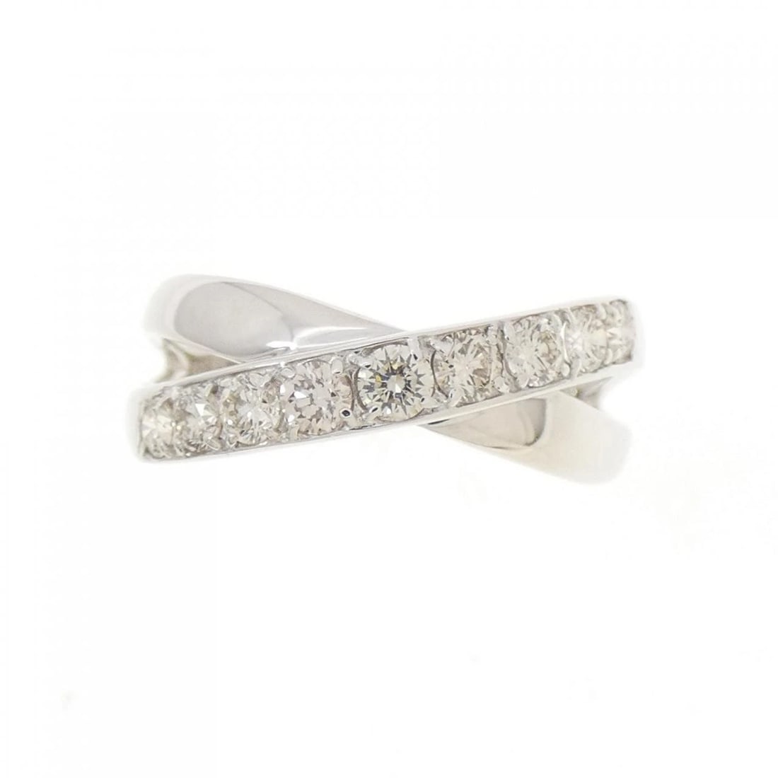 K18WG DIAMOND RING - 2