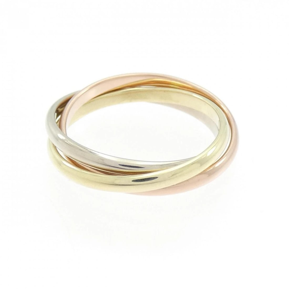 585 THREE-COLOR RING: 585 Three-Color Ring Brand: Unbranded Type: ring Material: 585 Yellow Gold / 585 White Gold / 585 Pink Gold, Color: none Size: US 5 3/4 Accessories: None Accessories Notice: When purchasing