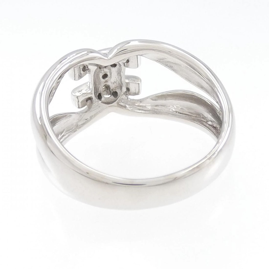 K18WG DIAMOND RING - 3