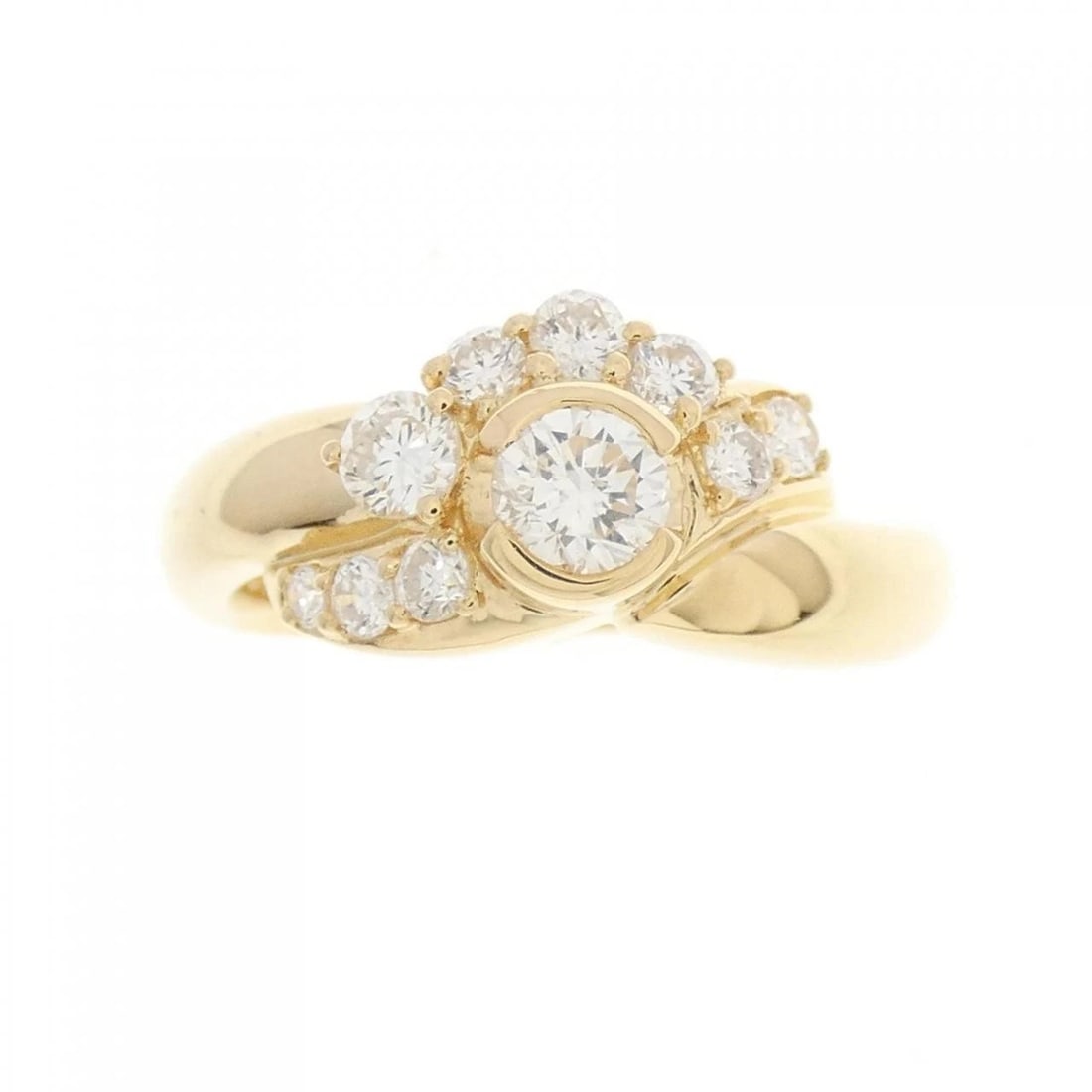 K18YG DIAMOND RING - 2