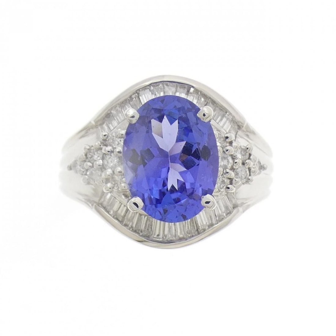 PT900 TANZANITE RING - 2