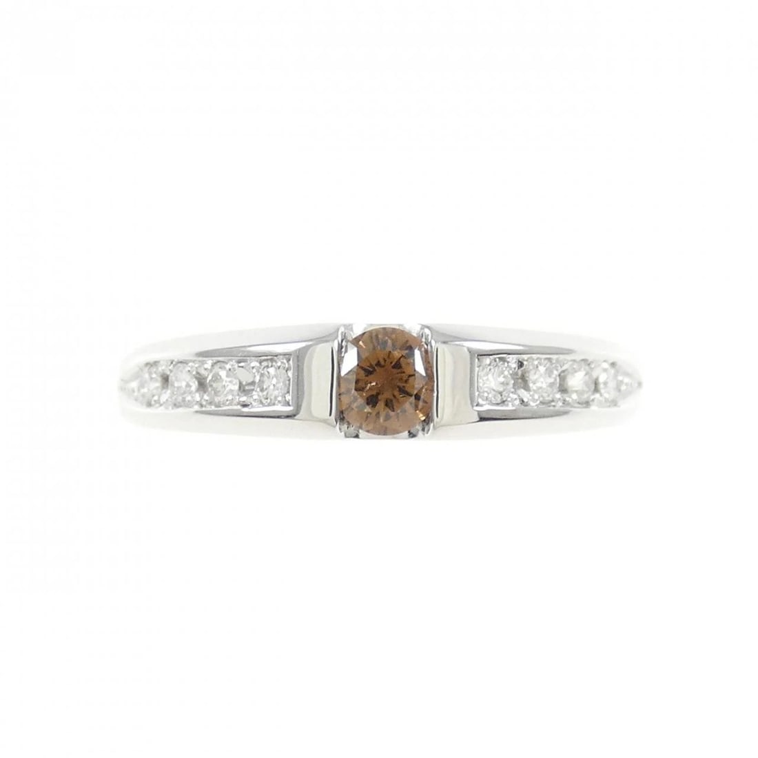 K18WG DIAMOND RING - 2